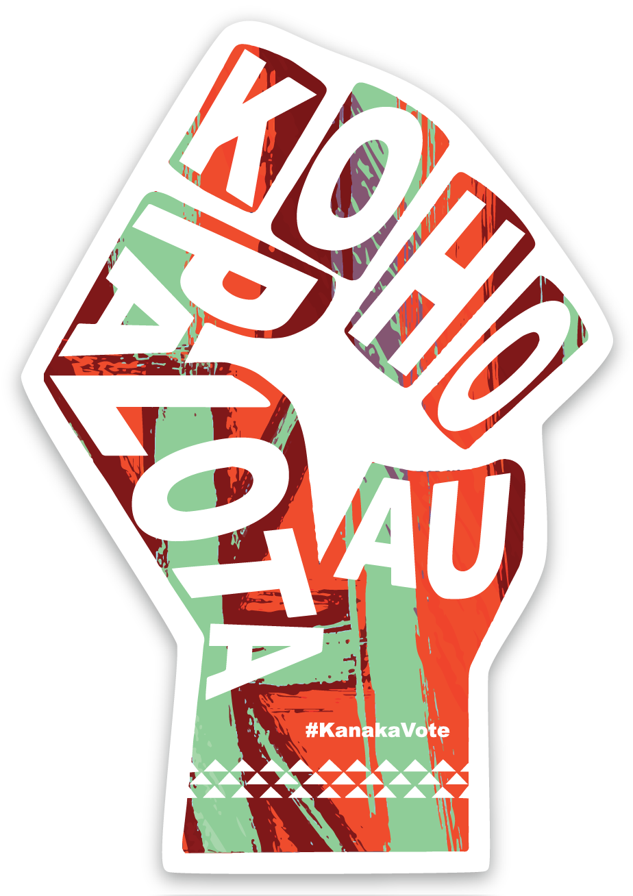 Koho Palota Au green and red sticker